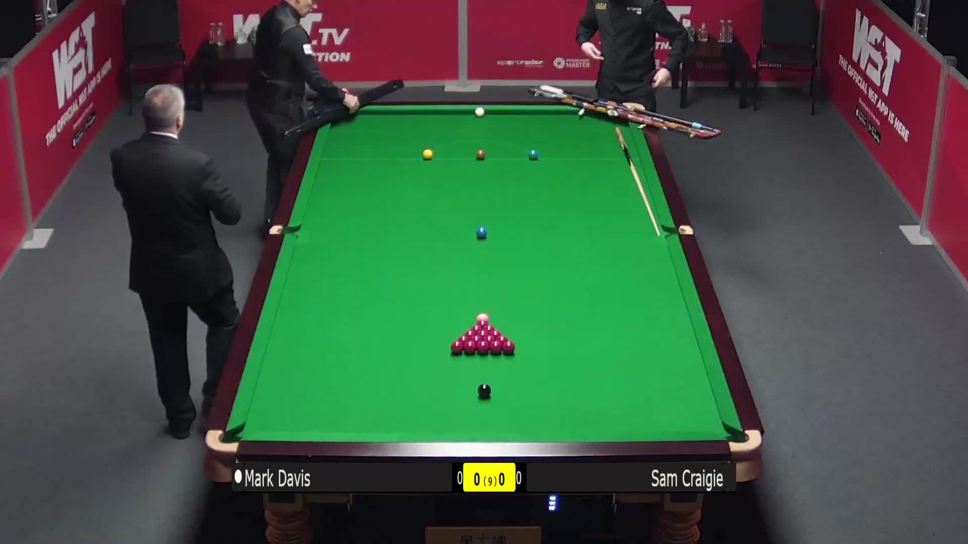 马克·戴维斯VS山姆·克雷吉 2021斯诺克德国大师赛资格赛  清流