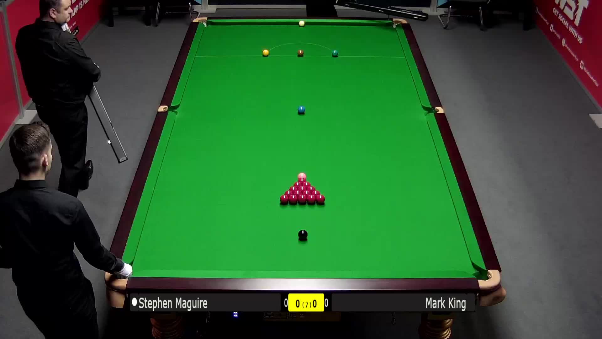 斯蒂芬·马奎尔V马克·金 2021斯诺克英格兰公开赛  清流