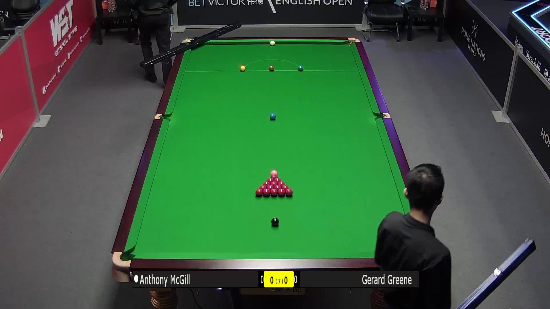 曹宇鹏V马克·金  2021斯诺克英格兰公开赛 清流