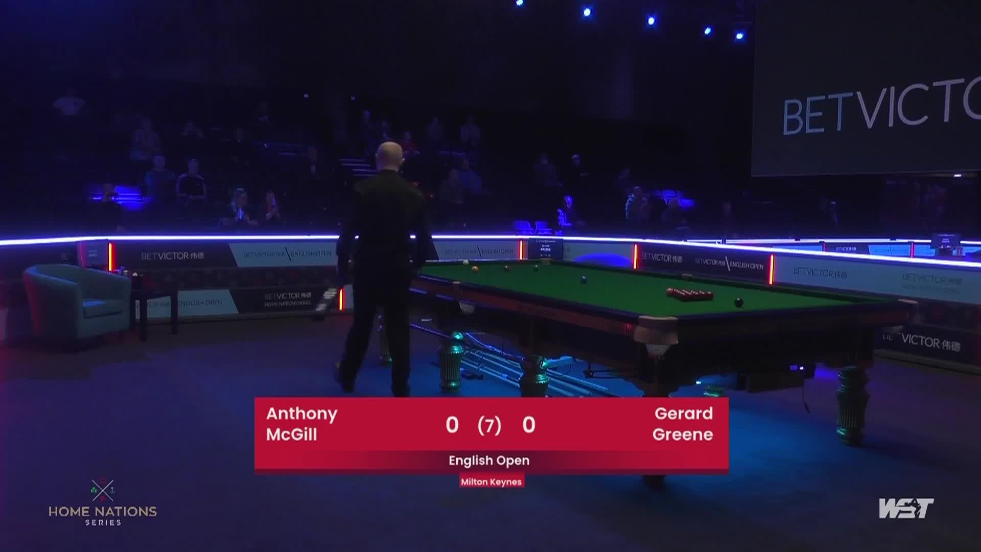 安东尼·麦克吉尔V杰拉德·格林  2021斯诺克英格兰公开赛 清流
