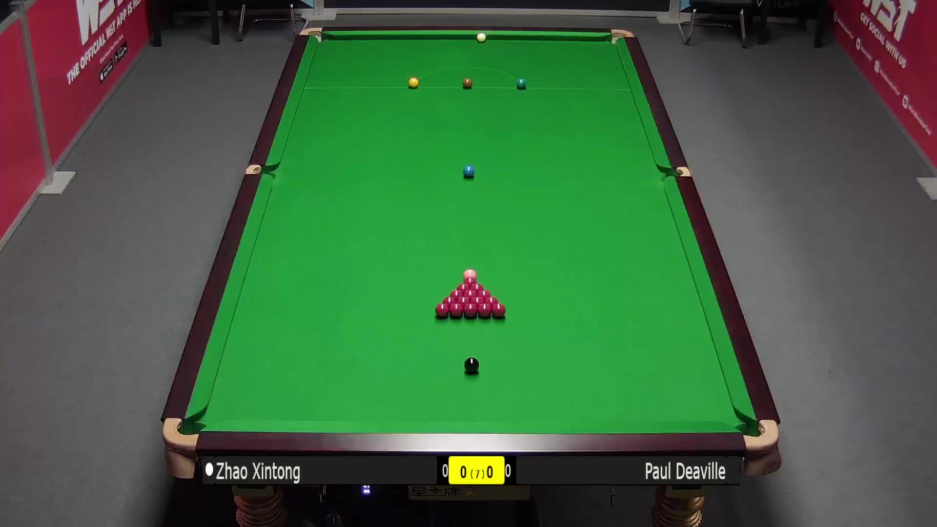 赵心童  V  保罗·迪维尔  2021斯诺克英格兰公开赛 清流