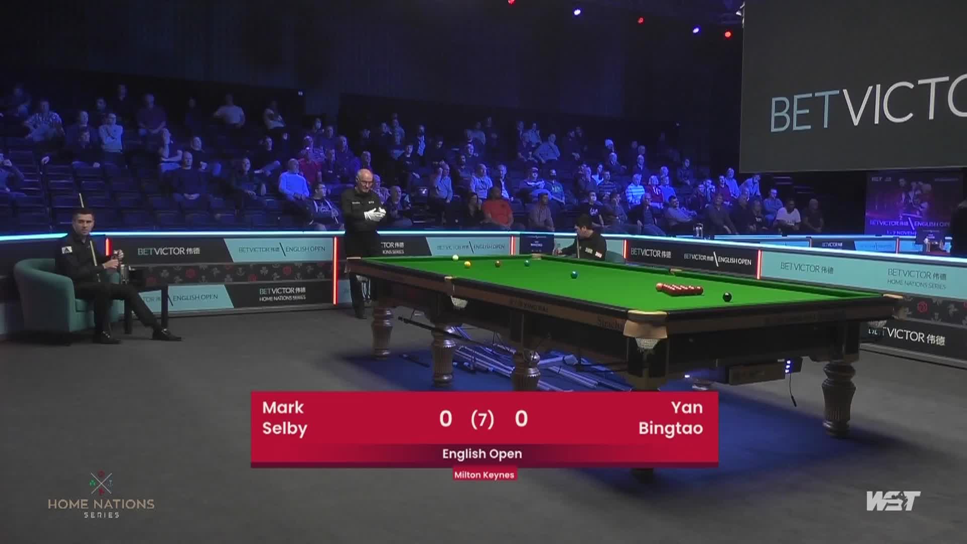 颜丙涛V马克·塞尔比  2021斯诺克英格兰公开赛 清流