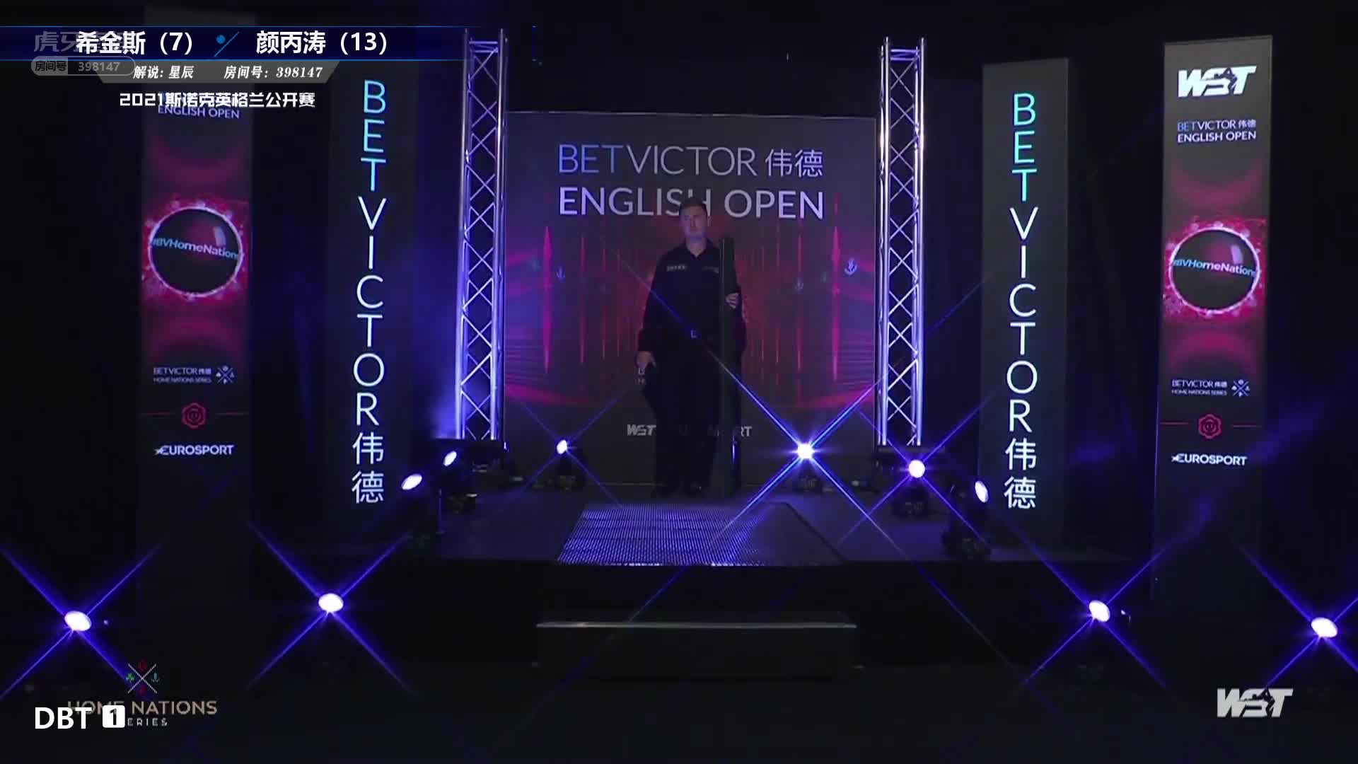 约翰·希金斯  V  颜丙涛  2021斯诺克英格兰公开赛 星辰-上