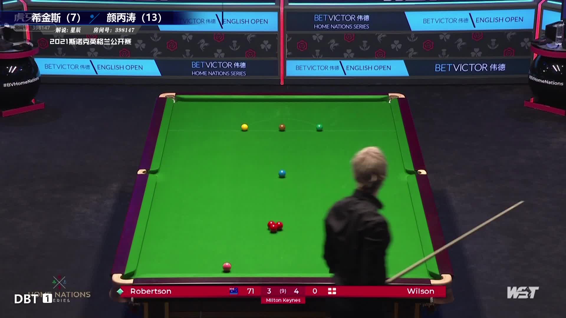 约翰·希金斯  V  颜丙涛  2021斯诺克英格兰公开赛 星辰-下