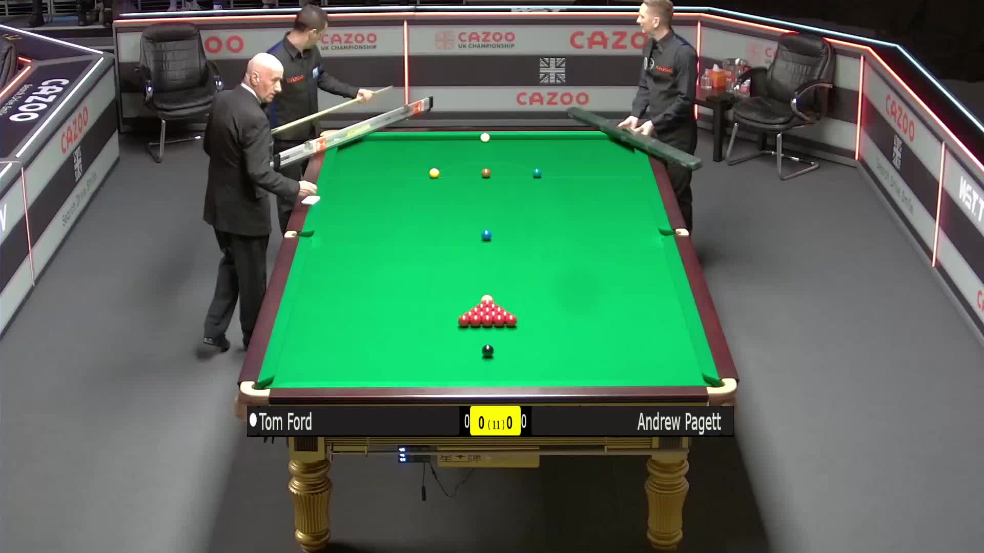 汤姆·福德	V 安德鲁·帕吉特  2021斯诺克英锦赛  清流