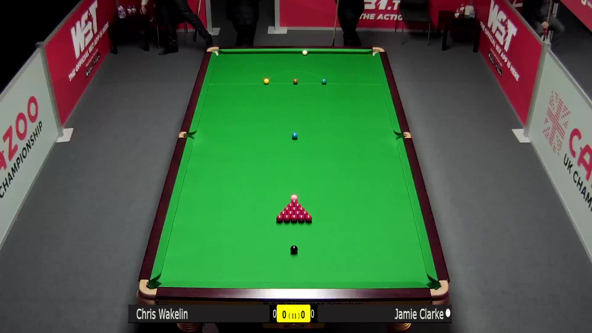 克里斯·沃克林	V 詹姆·克拉克   2021斯诺克英锦赛  清流