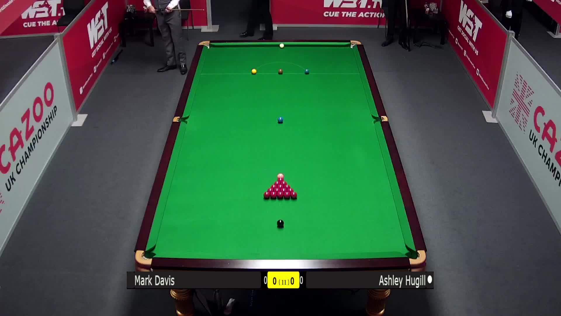 马克·戴维斯V阿什利·赫吉尔  2021斯诺克英锦赛  清流