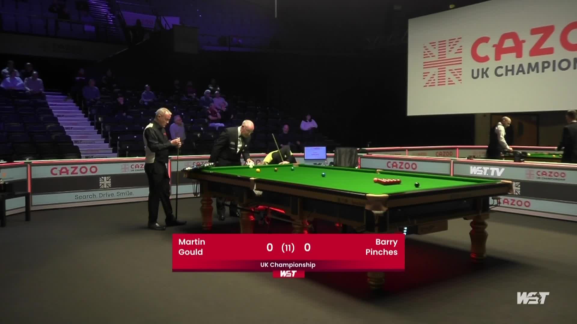 马丁·古尔德 VS 巴里·平奇斯 2021斯诺克英锦赛   清流