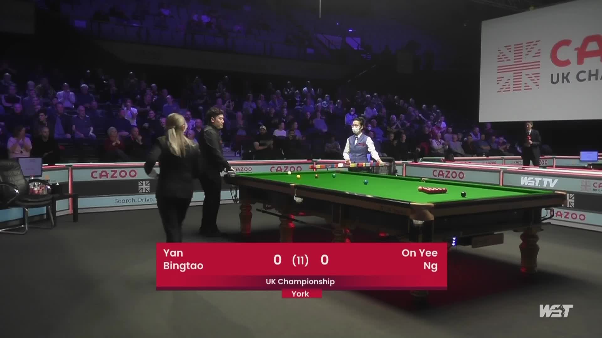 颜丙涛 VS 吴安仪  2021斯诺克英锦赛   菜菜-上