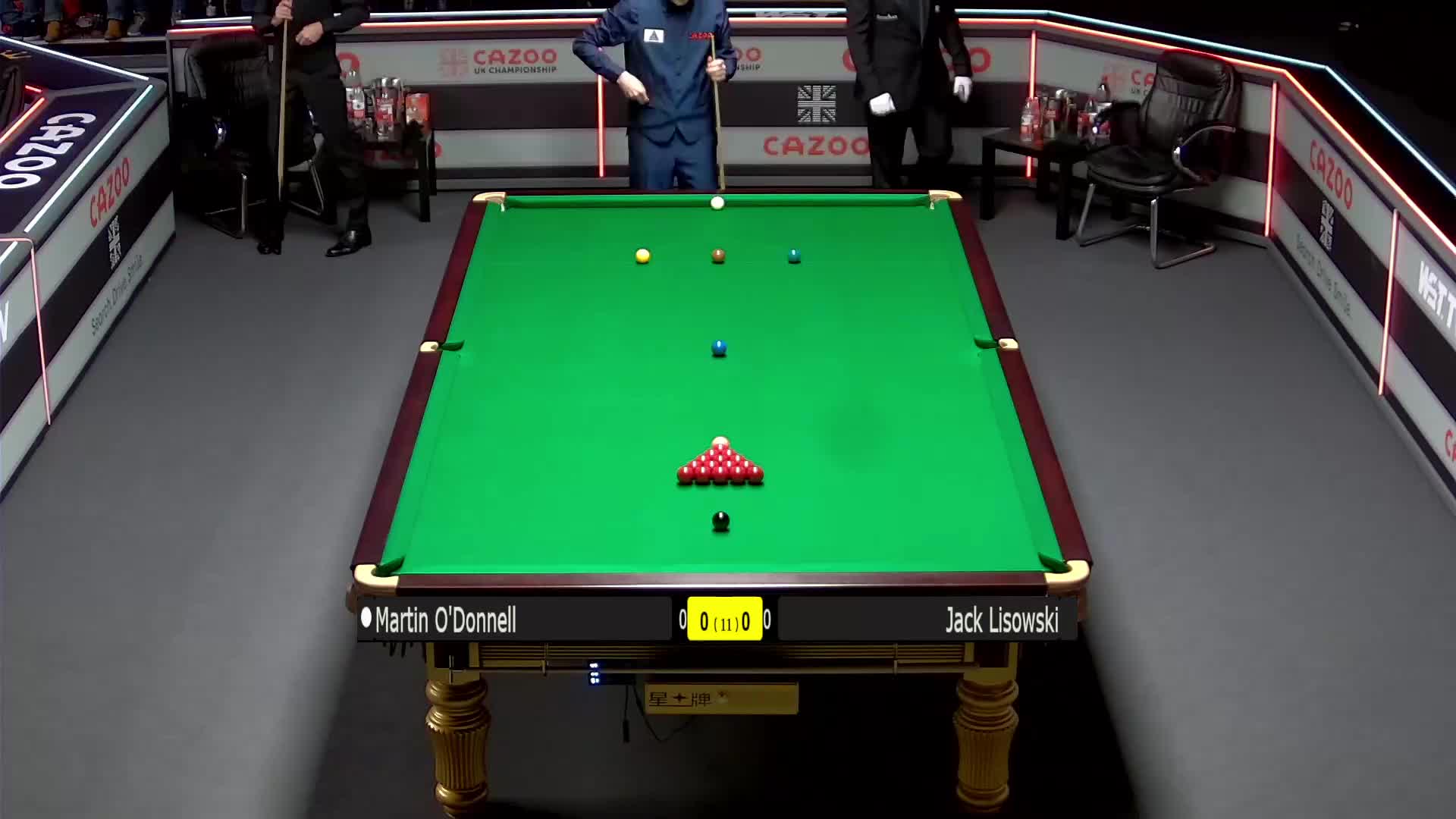 马丁·奥唐奈  V  杰克·利索夫斯基 2021斯诺克英锦赛   清流