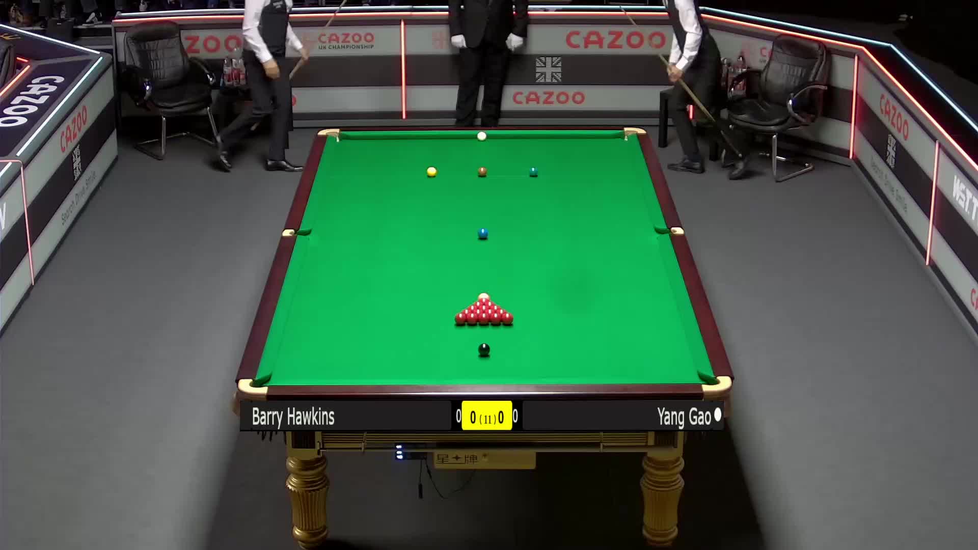 巴里·霍金斯  V  高阳 2021斯诺克英锦赛   清流