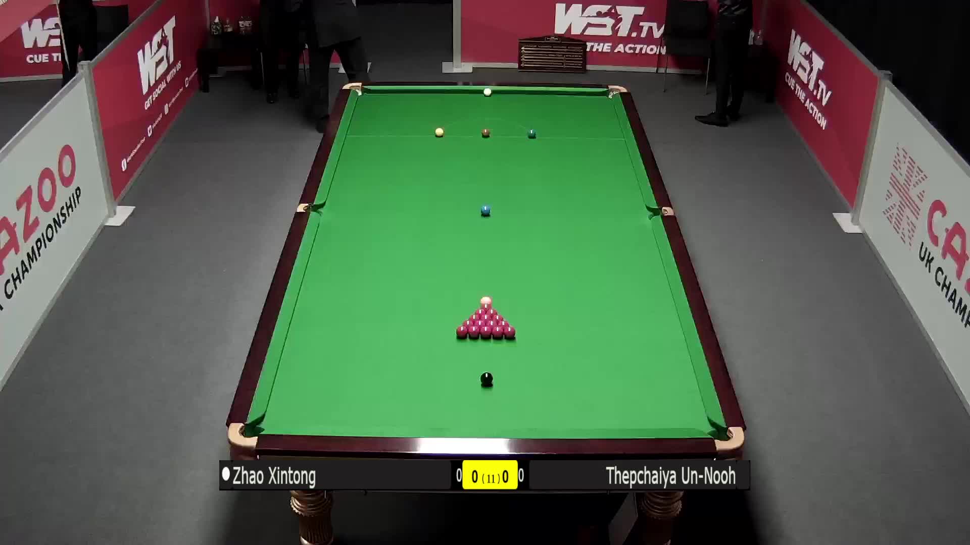 赵心童  V  塔猜亚·乌诺  2021斯诺克英锦赛 清流