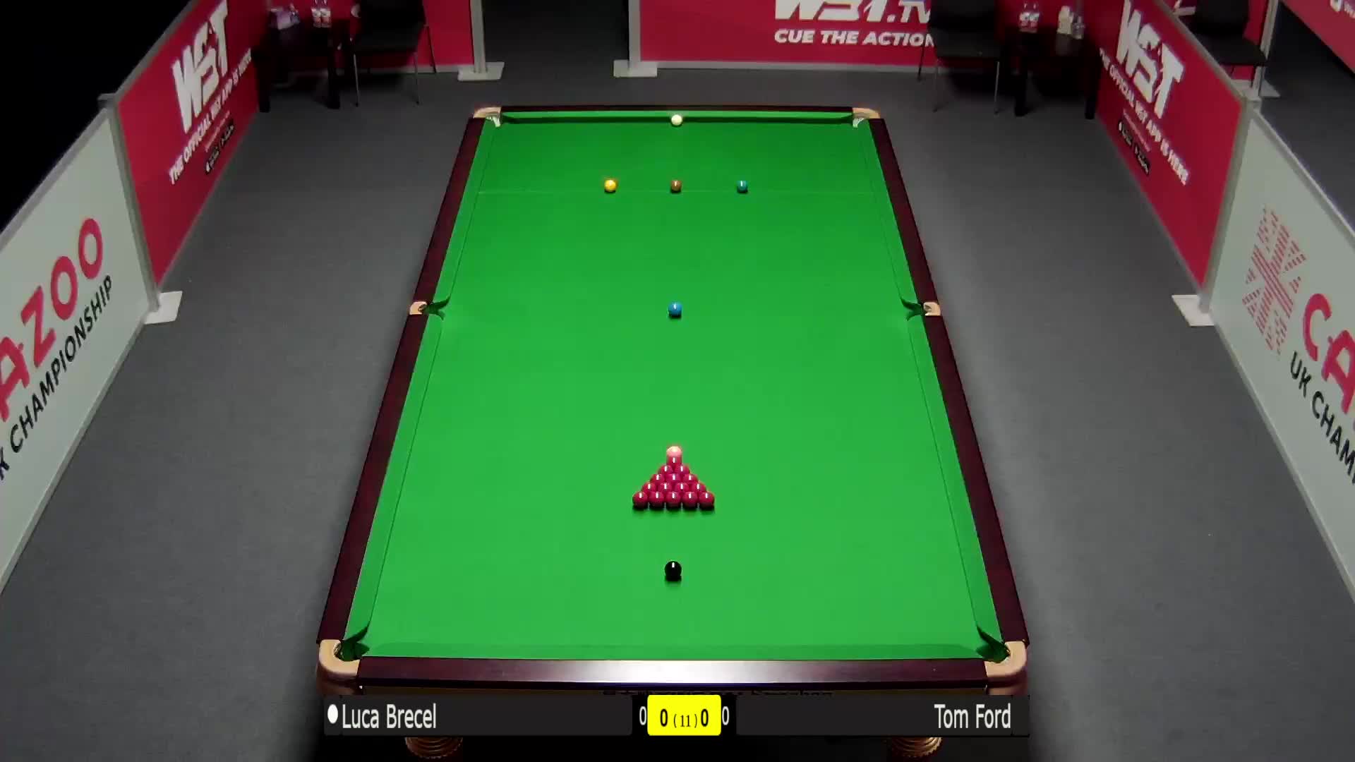 卢卡·布雷切尔  V  汤姆·福德  2021斯诺克英锦赛  清流