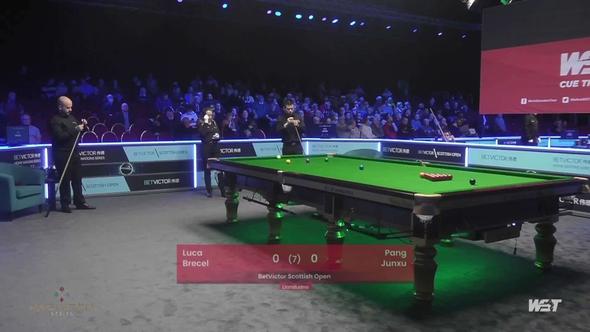 庞俊旭 V 卢卡·布雷切尔  2021苏格兰公开赛正赛 清流