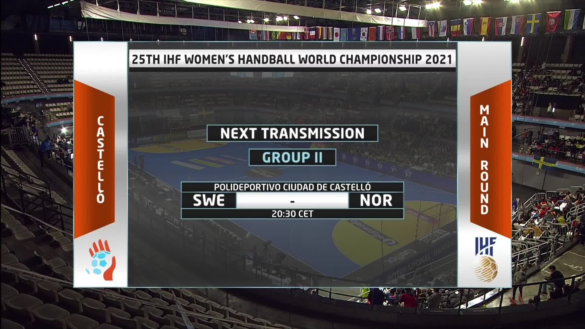 瑞典V挪威  2021年IHF女子手球世界锦标赛