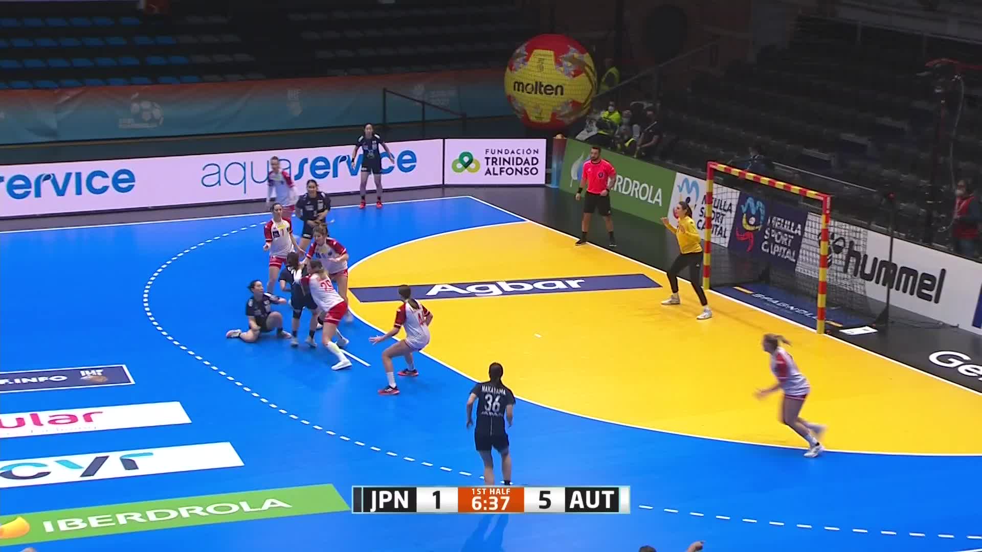 奥地利V日本 2021年IHF女子手球世界锦标赛