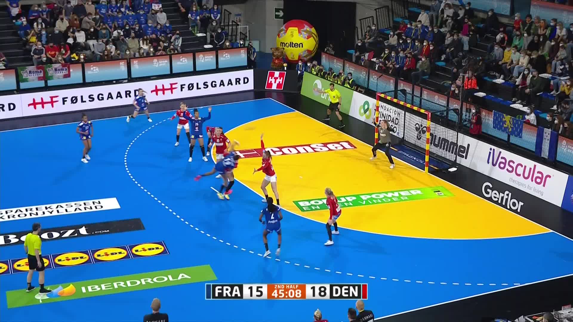 法国V丹麦 2021年IHF女子手球世界锦标赛 正赛