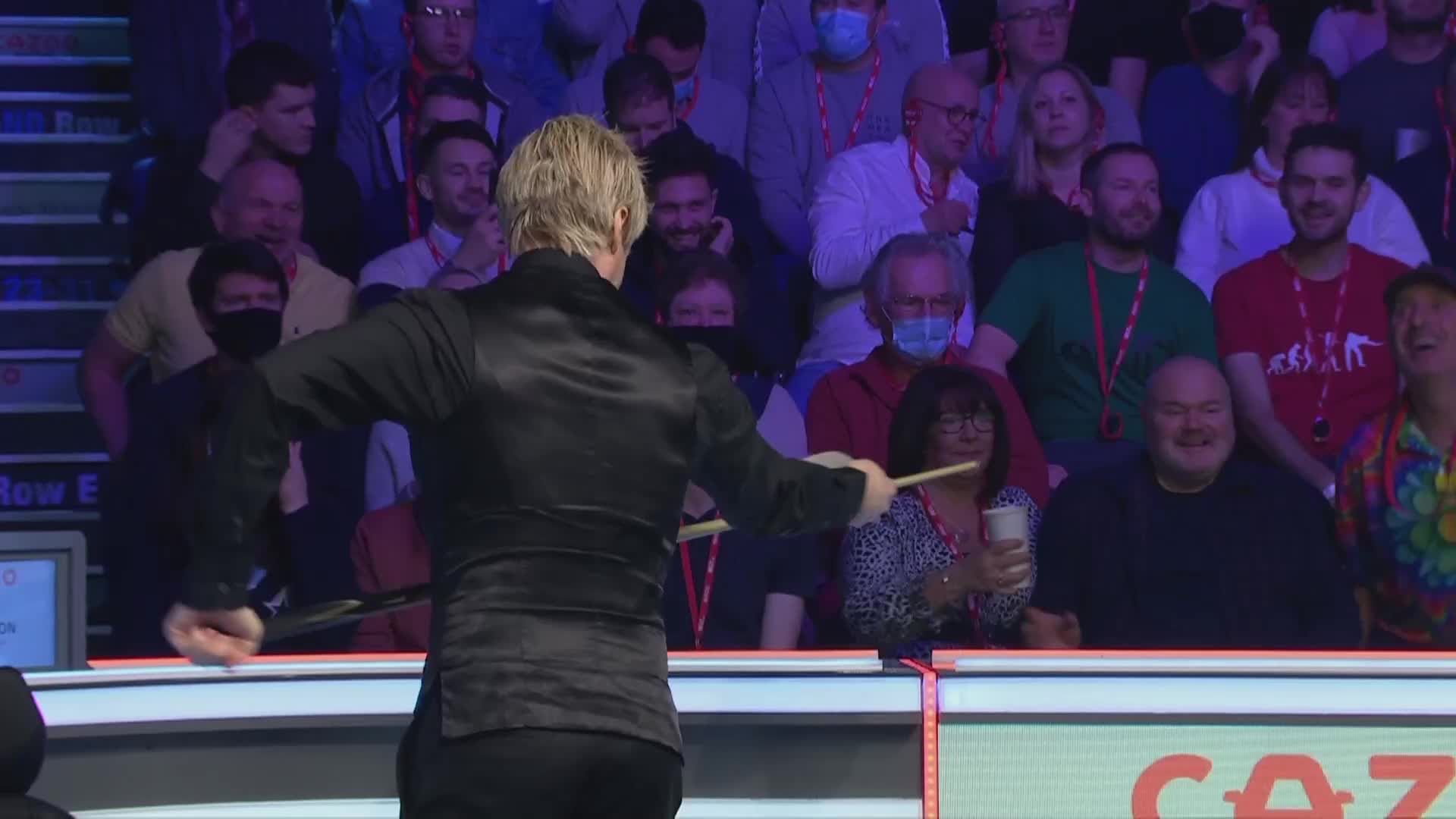 尼尔·罗伯逊VS巴里·霍金斯 2022斯诺克大师赛 清流-上半场