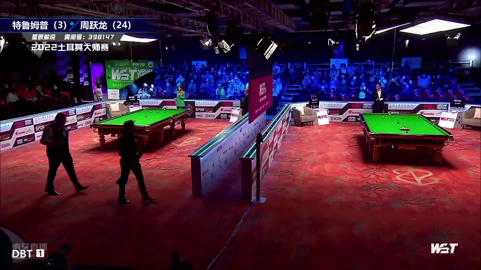 周跃龙  V  贾德·特鲁姆普  2022土耳其大师赛 星辰-上