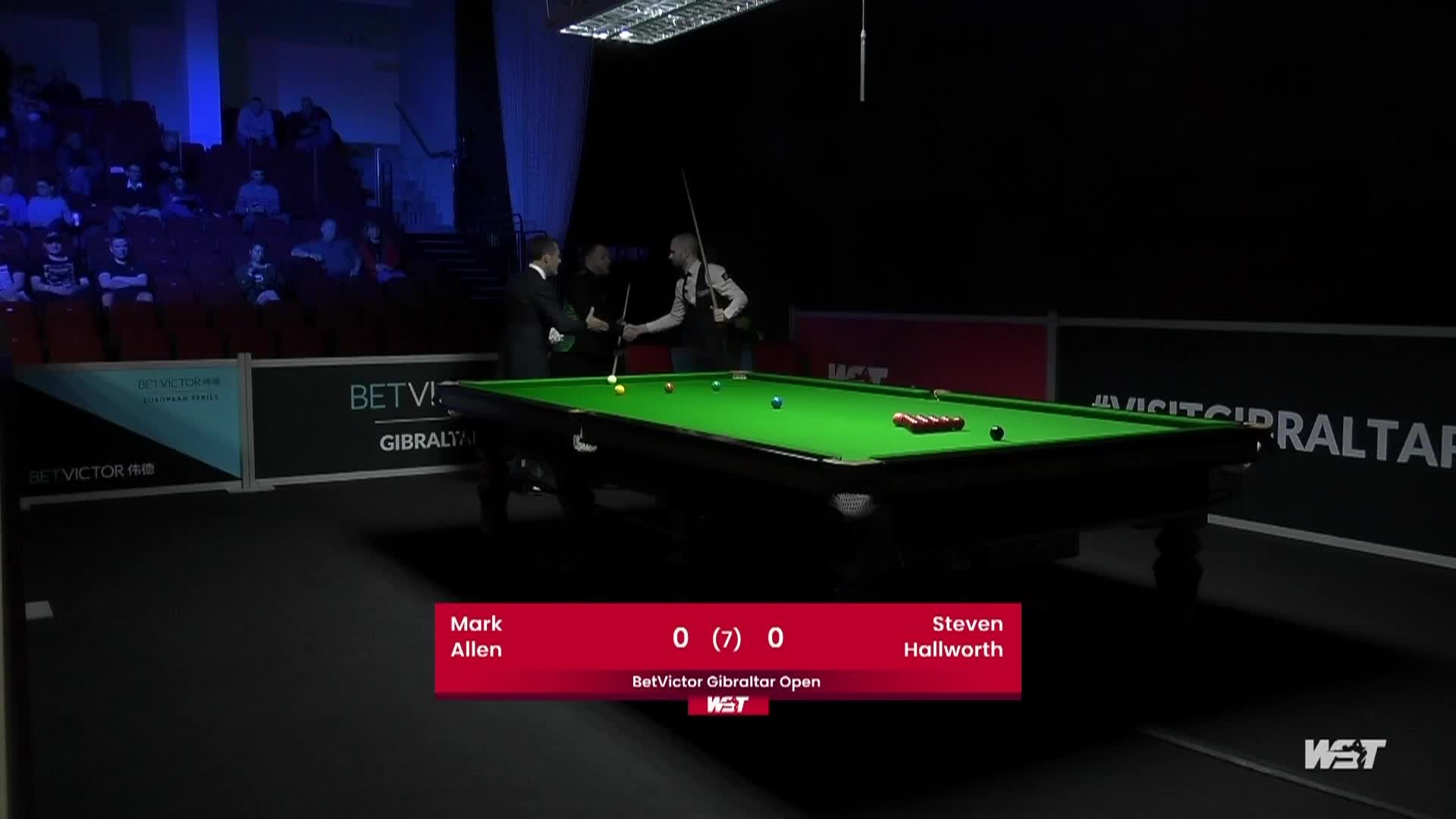 马克·艾伦VS史蒂文·霍尔沃斯  2022直布罗陀公开赛 清流