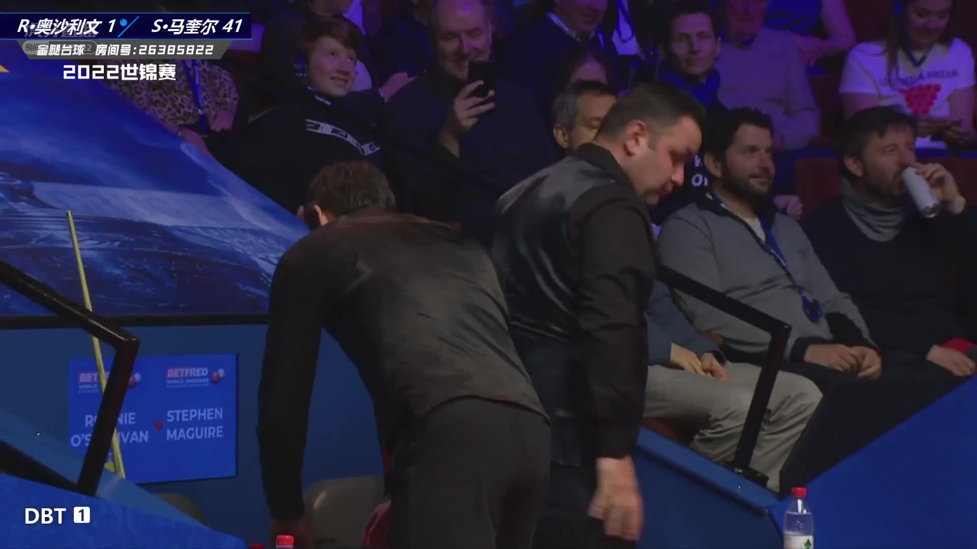 罗尼·奥沙利文VS斯蒂芬·马奎尔  2022世锦赛第三轮 第一阶段-上 金腿