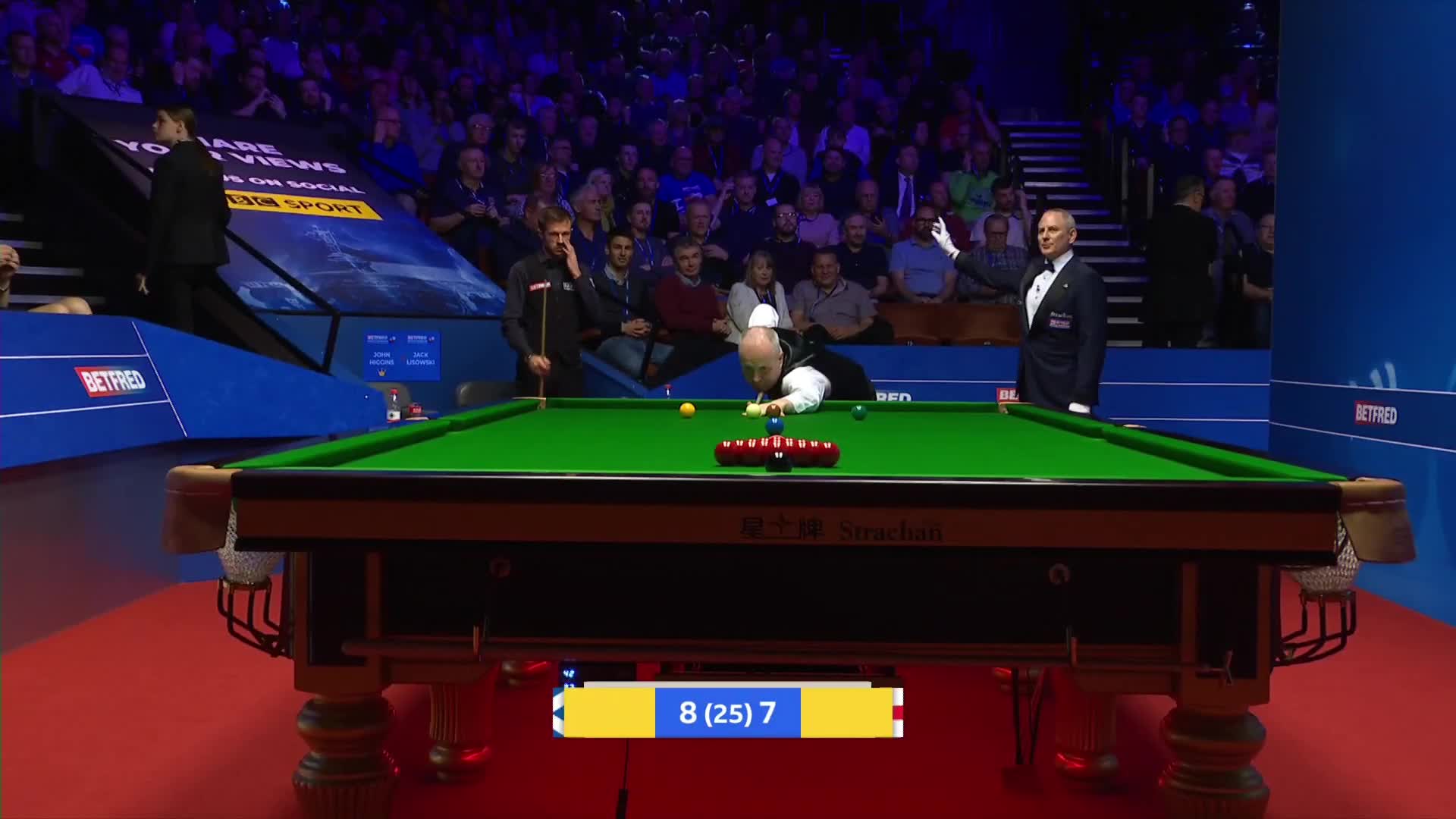 杰克·利索夫斯基VS约翰·希金斯  2022世锦赛第三轮 第三阶段  清流