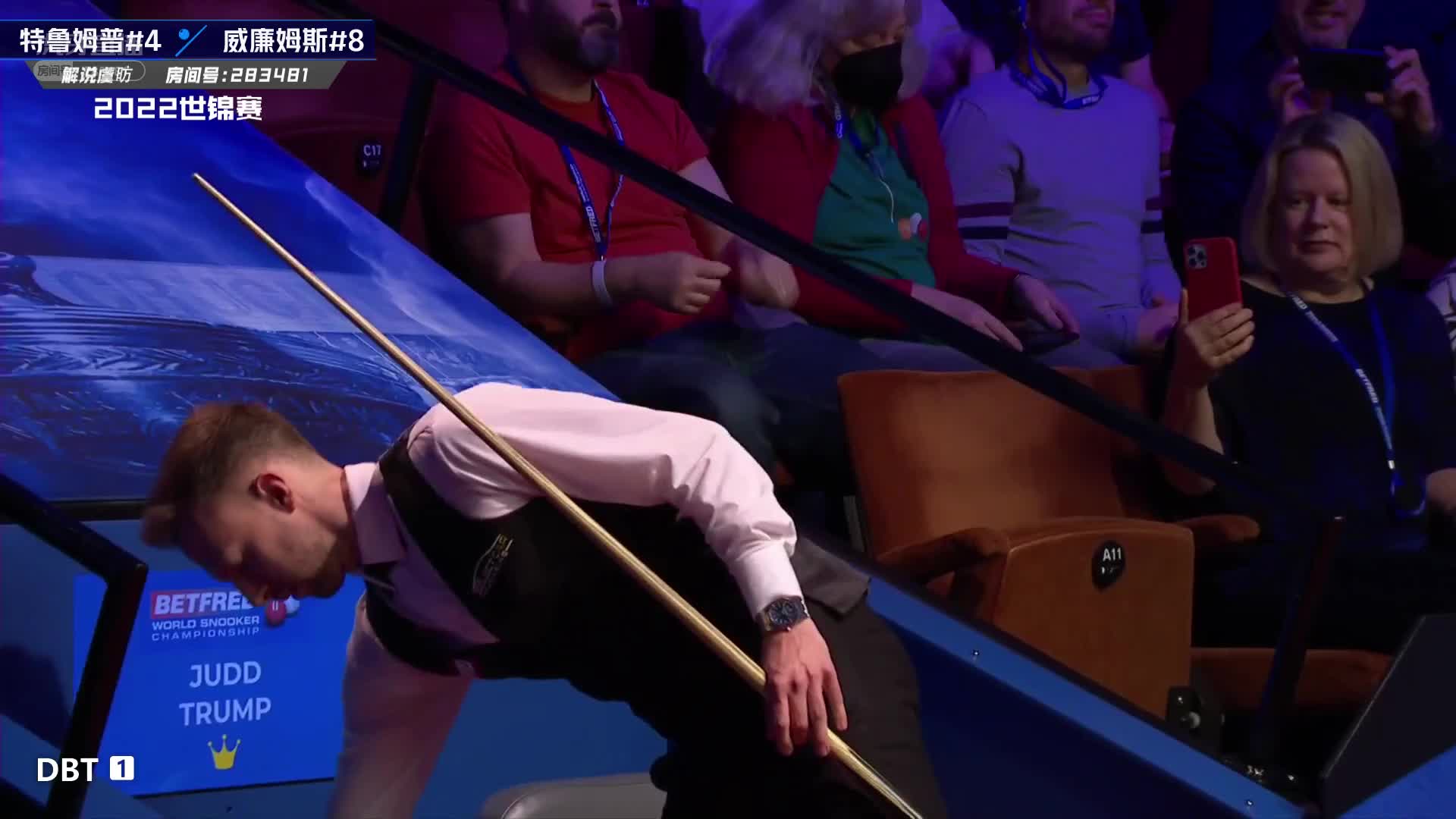 特鲁姆普VS马克·威廉姆斯  2022世锦赛半决赛 第二阶段-上 虞昉