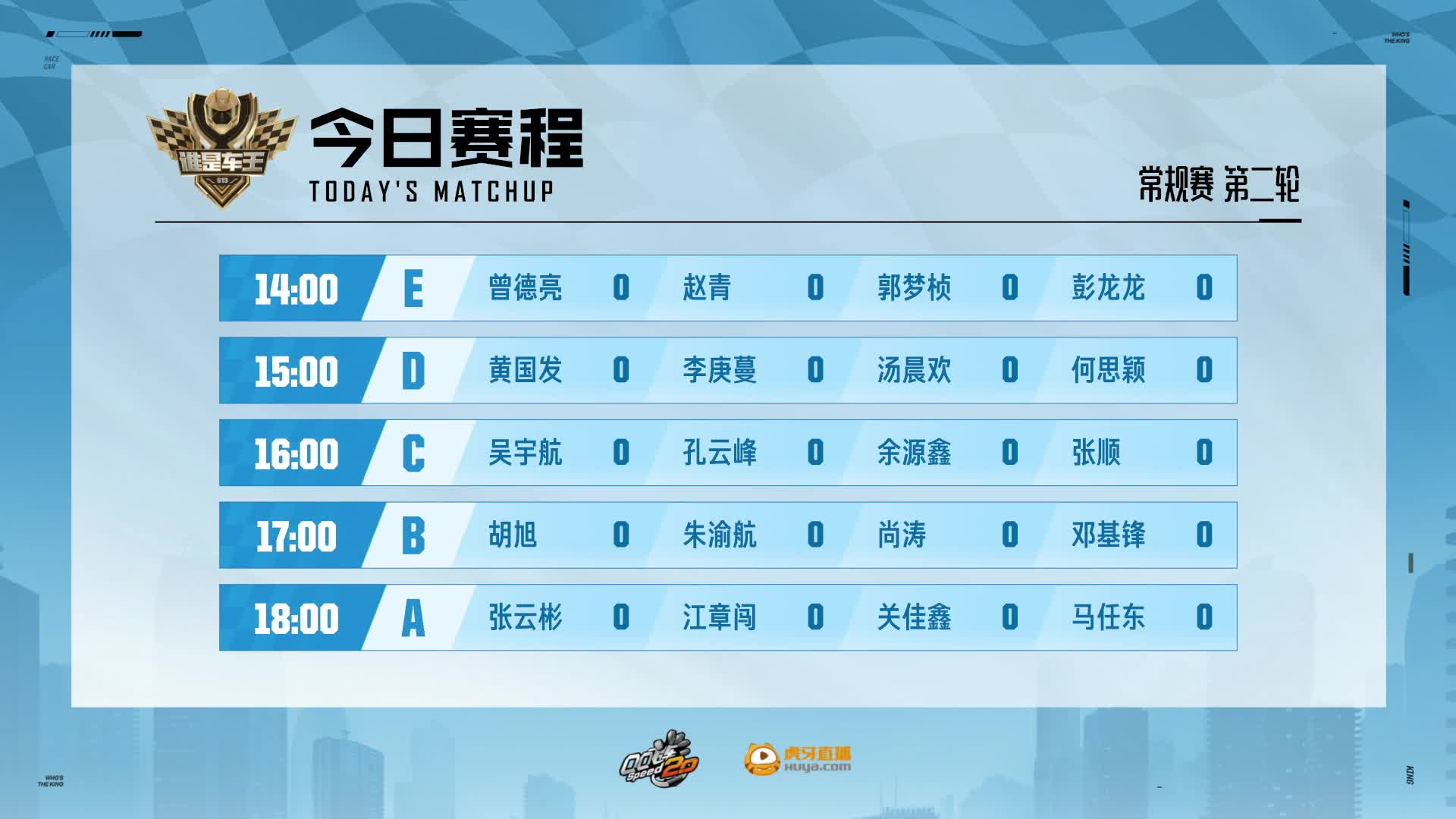 QQ飞车端游谁是车王S13 常规赛第二轮 E组