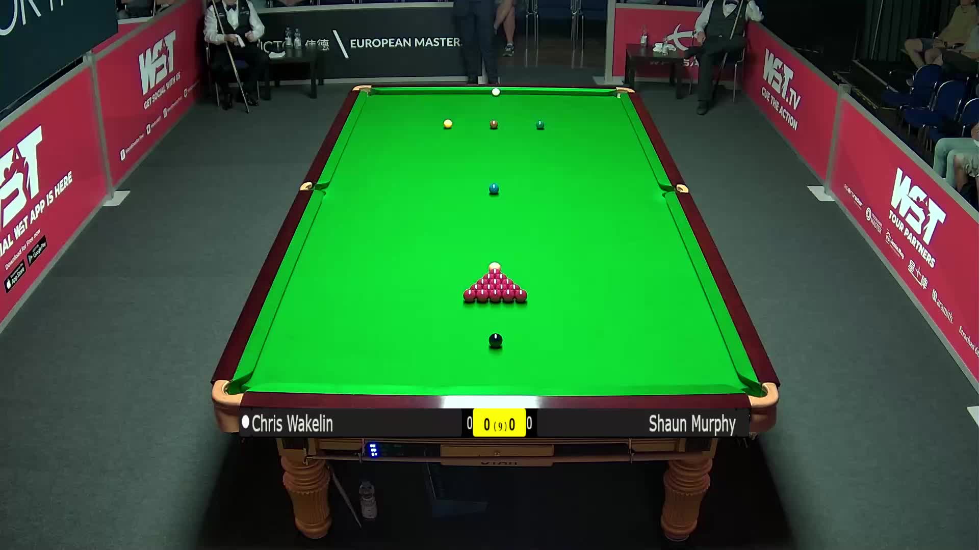 克里斯·沃克林VS肖恩·墨菲 2022/23斯诺克欧洲大师赛 清流
