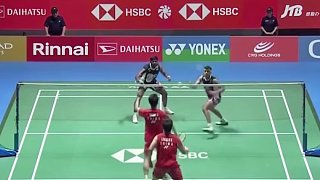 2025日本羽毛球公開賽梁王組合中前場纏斗緊張刺激，最終以2-0黑塔組合闖入八強