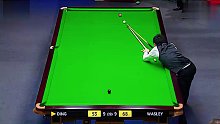 丁俊晖控球巅峰之作，两颗球连鞭三杆斯诺克，控球堪比计算机！(2)