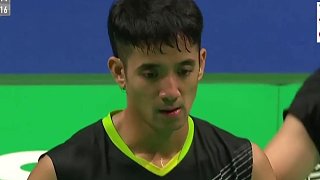 梁王2：0馬來組合，成功晉級四強