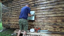 第9集：男人在野外给自己搭建了舒适的荒野小屋