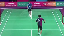 翁泓阳强有力的重杀，直接得分，锁定胜局