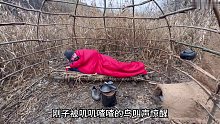 荒野建造 “刚子第二天醒来后继续完善芦苇茅屋”