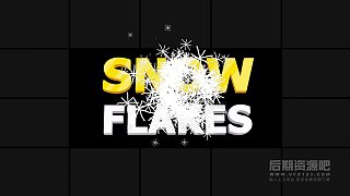 fcpx插件 28组雪花霜花圣诞节新年装饰元素动画 支持M1 Snow Flakes