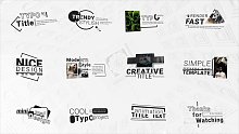 fcpx插件 12组简约清新可插图像文字标题排版动画 支持M1 Modern Typo Titles