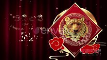 视频素材 2022虎年新年开场片头 Chinese New Year 2022