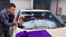 本田思域前档烤膜技术讲解教学视频 玻璃膜教程