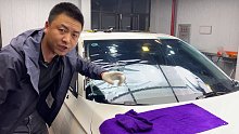 本田思域前档烤膜技术讲解教学视频 玻璃膜教程