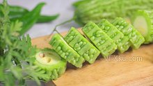 绿色健康苦瓜凉瓜食材农产品-实拍视频