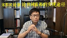宋哲民论语：共同富裕的实现途径