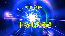 宋哲民论语：市场化问题