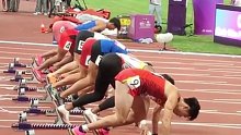 亚运会男子百米决赛中，泰国选手抢跑被取消参赛资格