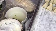 西安街头，十元30个的手工水饺