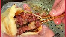 油炸羊肉串卷饼你吃过吗？