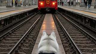 狗狗攔車救人