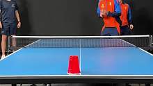 极限乒乓球挑战，谁能打出最高分，就能赢得一百美刀的奖励