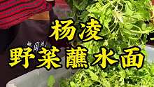 最爱的就是这一口野菜蘸水面