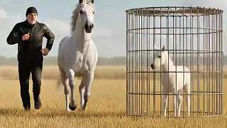 白馬向男人求助